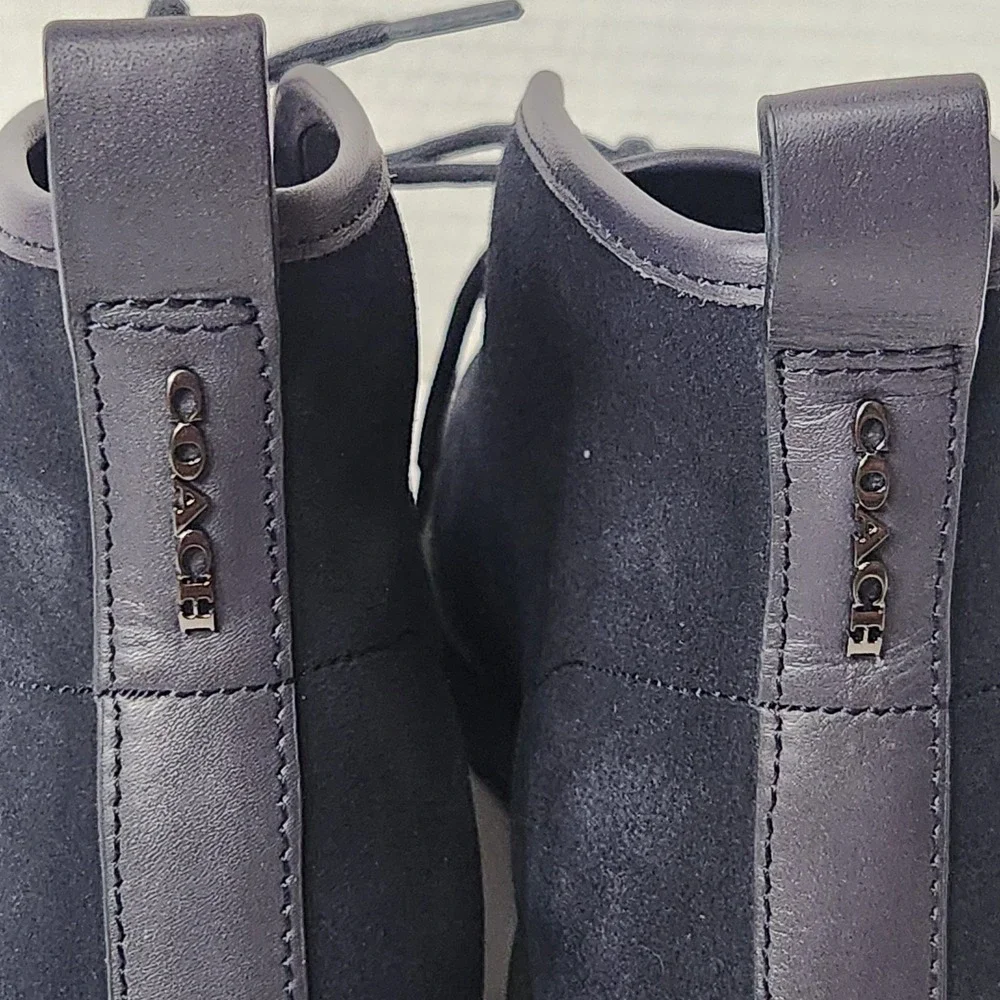 Coach Men's Designer Desert Boot‎ Size 9D Midnight Navy Color